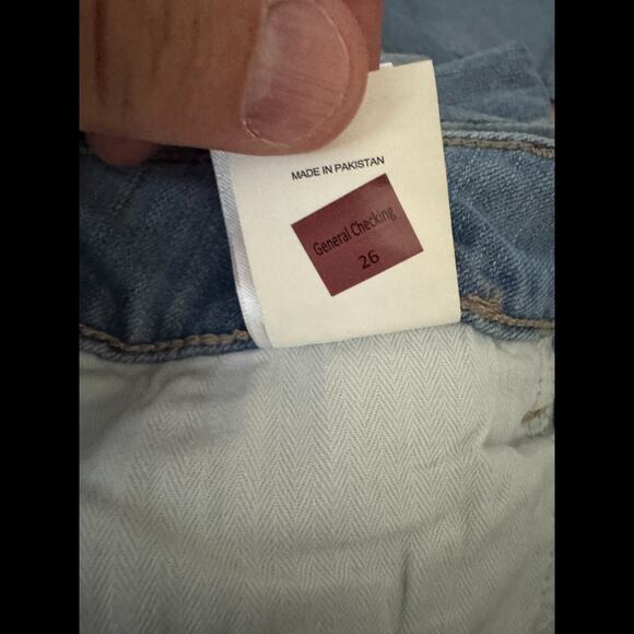 Warp + Weft Skinny High Rise Jeans 14/32 Chambray Stretch Cotton Denim NWT - Picture 11 of 15